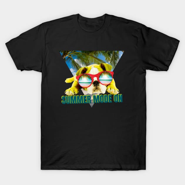 Dog Wearing Sunglasses T-Shirt by FullOnNostalgia